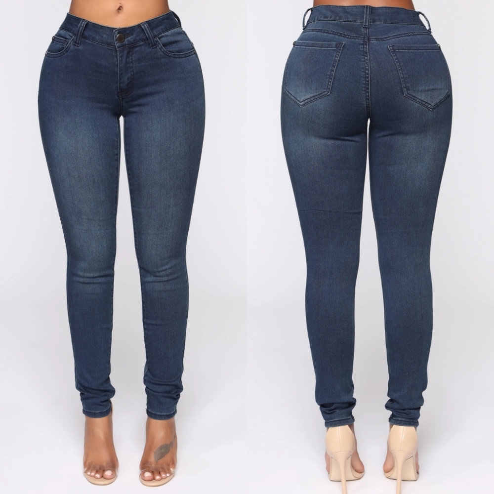 Fashion Nova Black Ops Jeans dark denim size 13